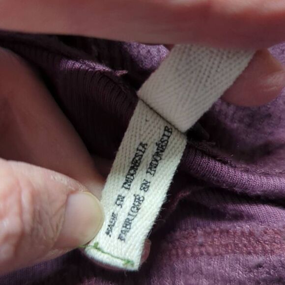 We The Free Malibu Purple Long Sleeve Thermal Top Woman's Size Medium OB8521803 - Picture 11 of 14